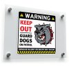 Warning Guard Dogs Sticker 1