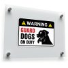 Warning Guard Dogs Sticker