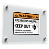 Warning Hazardous Voltage Keep Out Sticker – Safety Decal