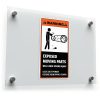 Warning Sign Safety Sticker – "Exposed Moving Parts" Durable 1