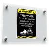 Warning Trespasser Sticker – Funny Law-Themed Safety Decal