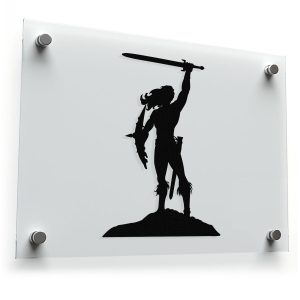 Warrior Hero Silhouette Sticker