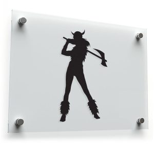 Warrior Woman Silhouette Sticker