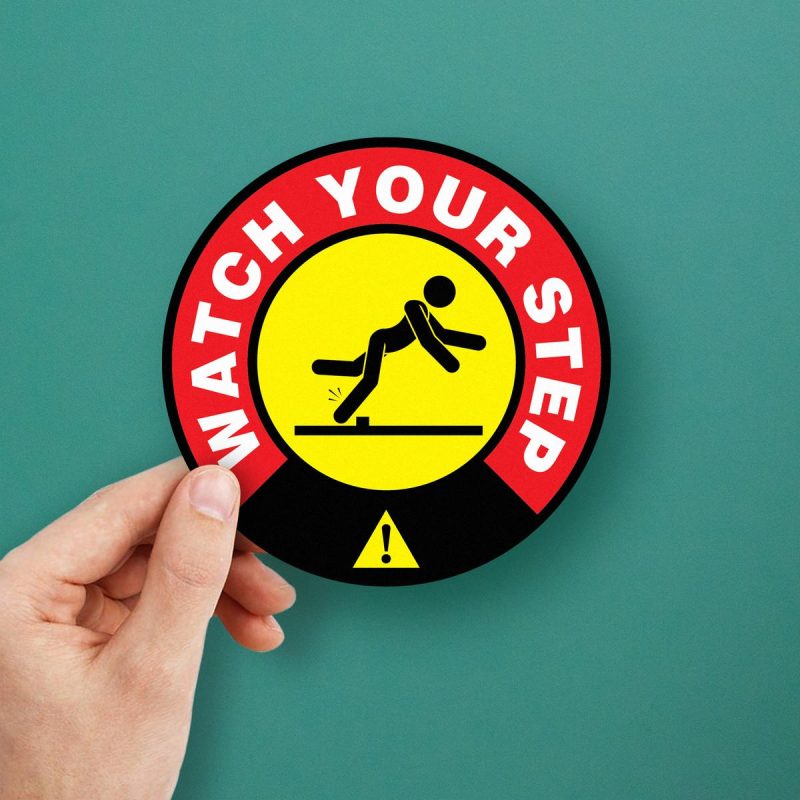 Watch Your Step Sticker - Stickers Factory