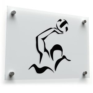 Water Polo Player Vinyl Sticker