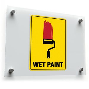Wet Paint Warning Decal