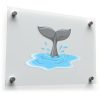 Whale Tail Splash Sticker