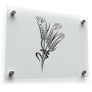 Wheat Stalk Silhouette Vinyl Decal