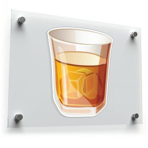Whiskey Glass Sticker