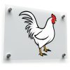 White Rooster Decal 1