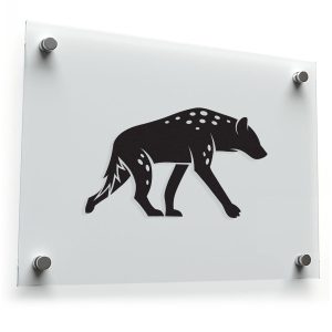 Wild Hyena Silhouette Sticker