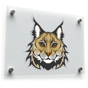 Wild Lynx Head Sticker
