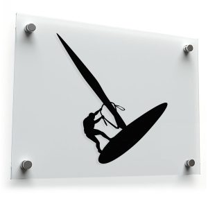 Windsurfing Silhouette Sticker