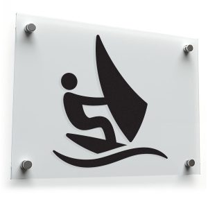 Windsurfing Silhouette Sticker