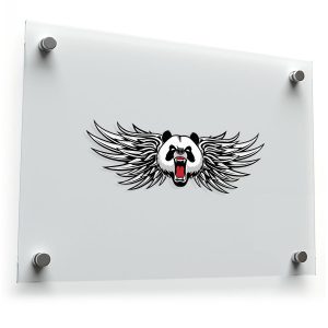 Winged Panda Vinyl Sticker