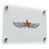 Winged Red Star Sticker 1
