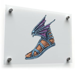 Winged Sandal Sticker