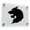 Wolf Head Silhouette Sticker
