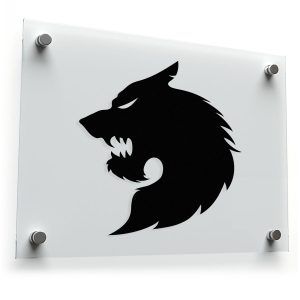 Wolf Head Silhouette Sticker