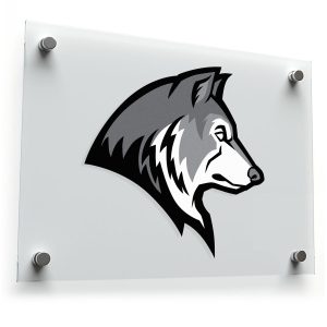 Wolf Head Silhouette Vinyl Sticker