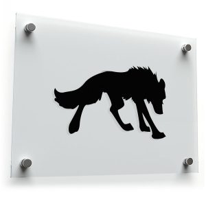 Wolf Silhouette Vinyl Sticker