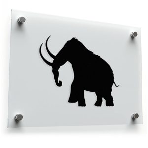 Woolly Mammoth Silhouette Sticker
