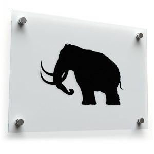 Woolly Mammoth Silhouette Sticker
