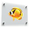 Yellow Butterflyfish Vinyl Sticker 1
