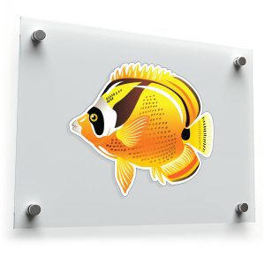 Yellow Butterflyfish Vinyl Sticker