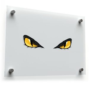 Yellow Predator Eyes Decal