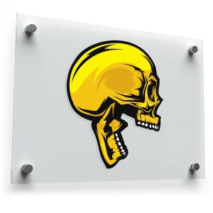 Yellow Skull Sticker