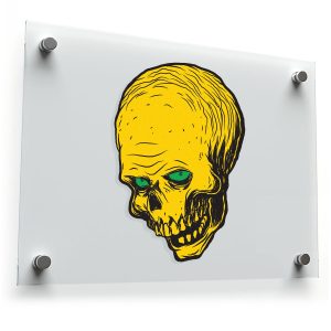 Yellow Skull Sticker
