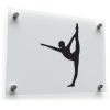 Yoga Dancer Pose Silhouette Sticker 1