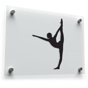 Yoga Dancer Pose Silhouette Sticker
