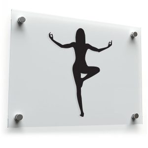 Yoga Pose Silhouette Decal