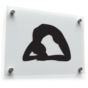Yoga Pose Silhouette Sticker