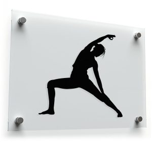 Yoga Pose Silhouette Sticker