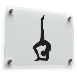 Yoga Pose Silhouette Sticker
