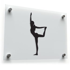 Yoga Pose Silhouette Vinyl Sticker