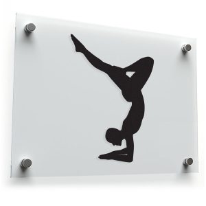 Yoga Pose Silhouette Vinyl Sticker