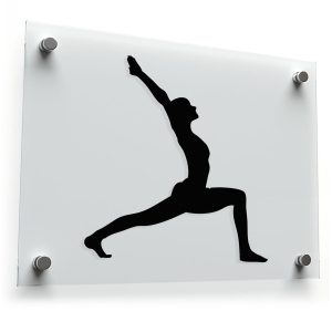 Yoga Warrior Pose Sticker