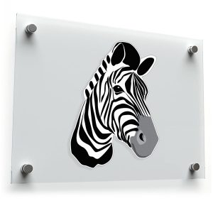 Zebra Head Wall Decal