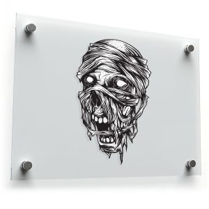Zombie Skull Sticker