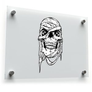 Zombie Skull Sticker
