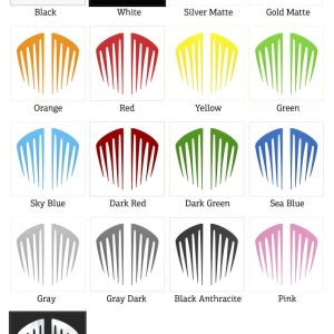 Alternative view of Abstract Racing Blade Silhouette Sticker