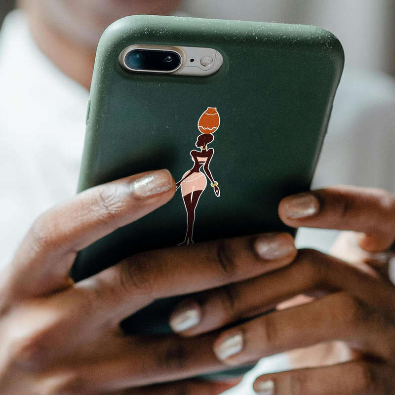 African Tribal Woman Sticker 7 African Tribal Woman Sticker - Image 5