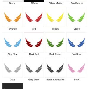 Alternative view of Angel Wings Silhouette Sticker