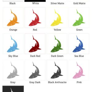 Alternative view of Black Shark Sticker