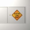 Blasting Zone 1000 FT Sticker – Durable Orange and 1
