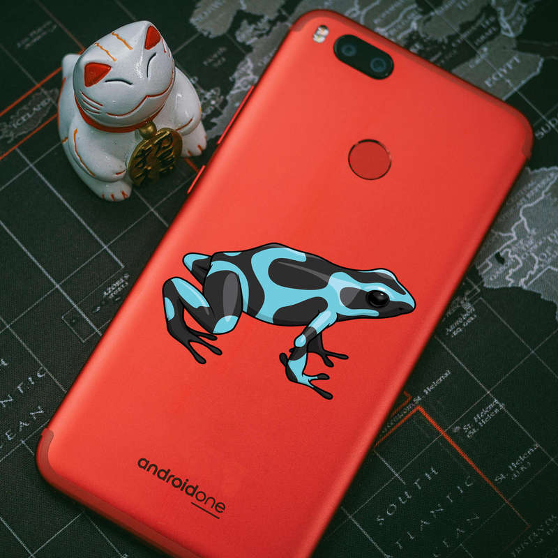 Blue Poison Dart Frog Vinyl Sticker 7 Blue Poison Dart Frog Vinyl Sticker - Image 5